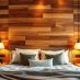 Drewniana ściana w sypialni: styl, rodzaje i aranżacje